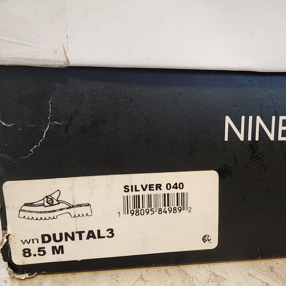 Nine West Womens Duntal Slip- Silver - b046 - Picture 9 of 10